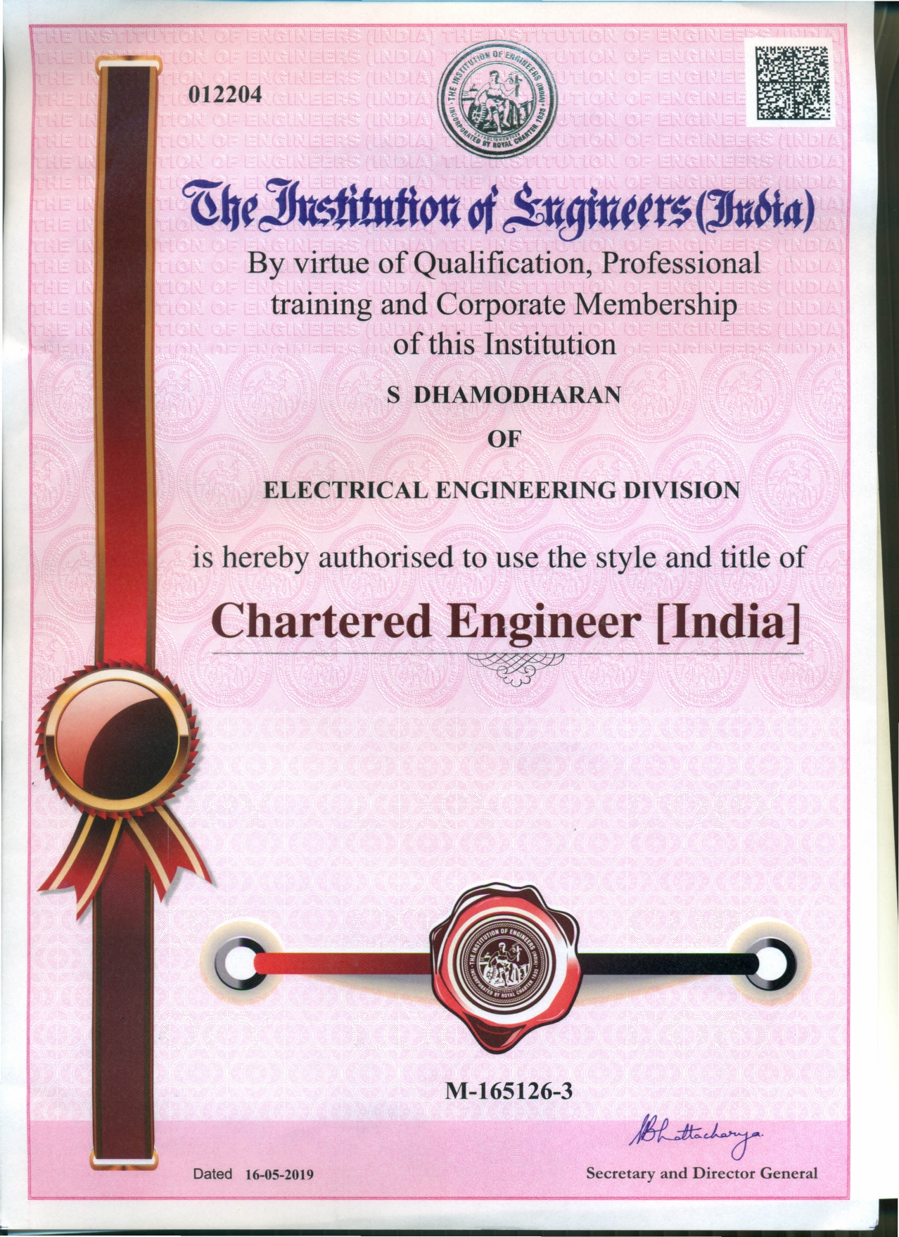 GST Registration Certificate - Enervia Engineering Services
